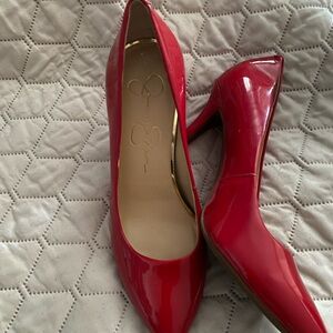 Jessica Simpson Glossy Red Heels